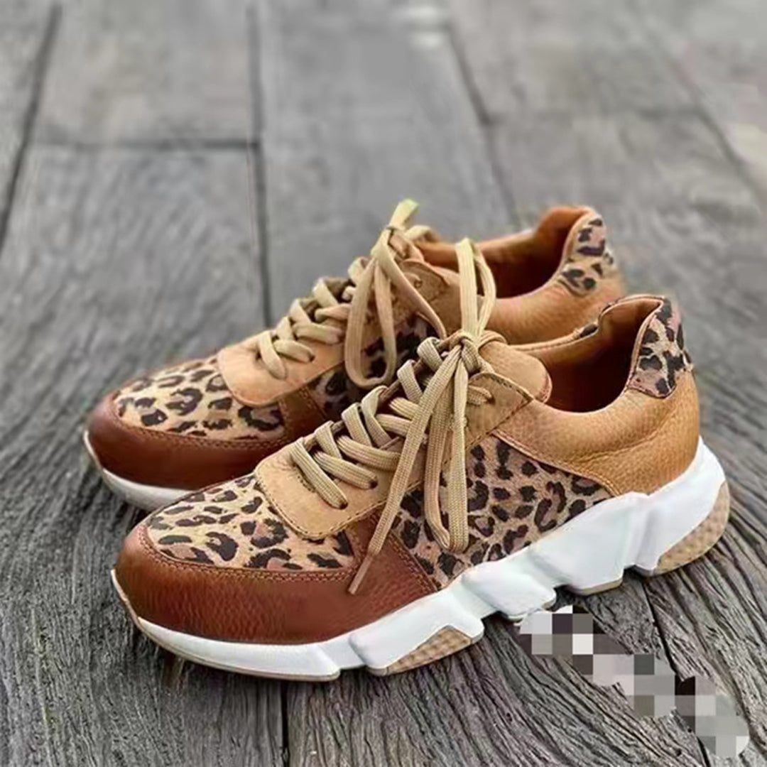 Mia | Stylish Spring Leopard Lace-Up Sneakers 2