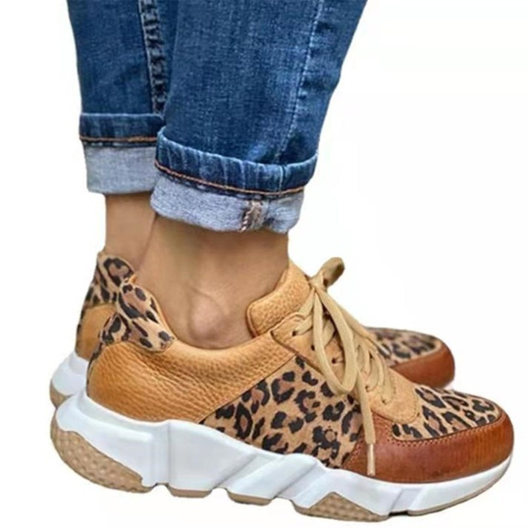 Mia | Stylish Spring Leopard Lace-Up Sneakers 3