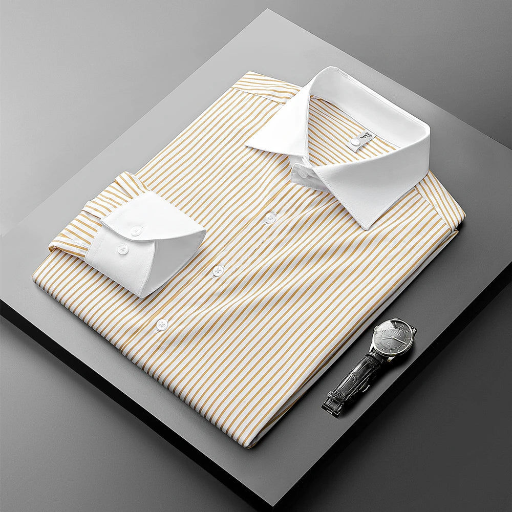 Oliver | Classic Lightweight Pinstripe Men's Dress Shirt 0