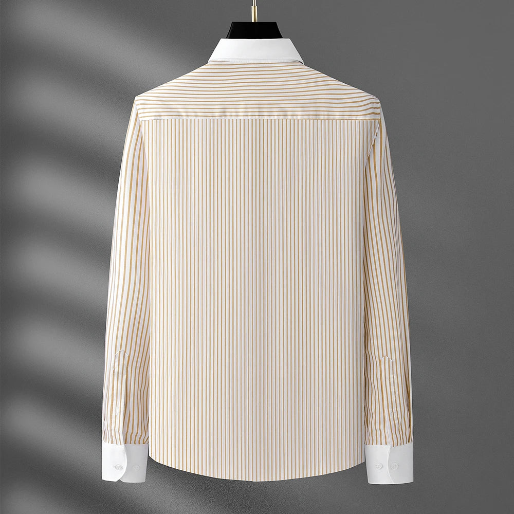 Oliver | Classic Lightweight Pinstripe Men's Dress Shirt 4