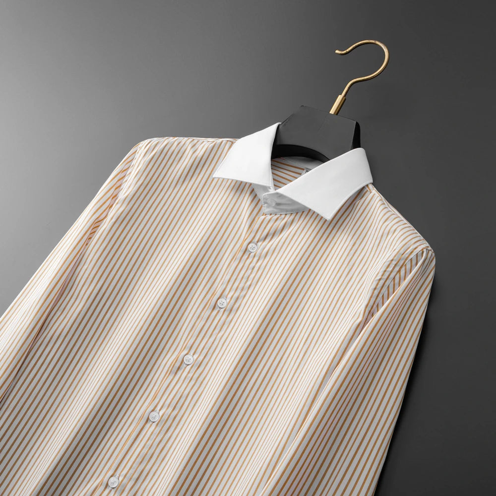 Oliver | Classic Lightweight Pinstripe Men's Dress Shirt 5