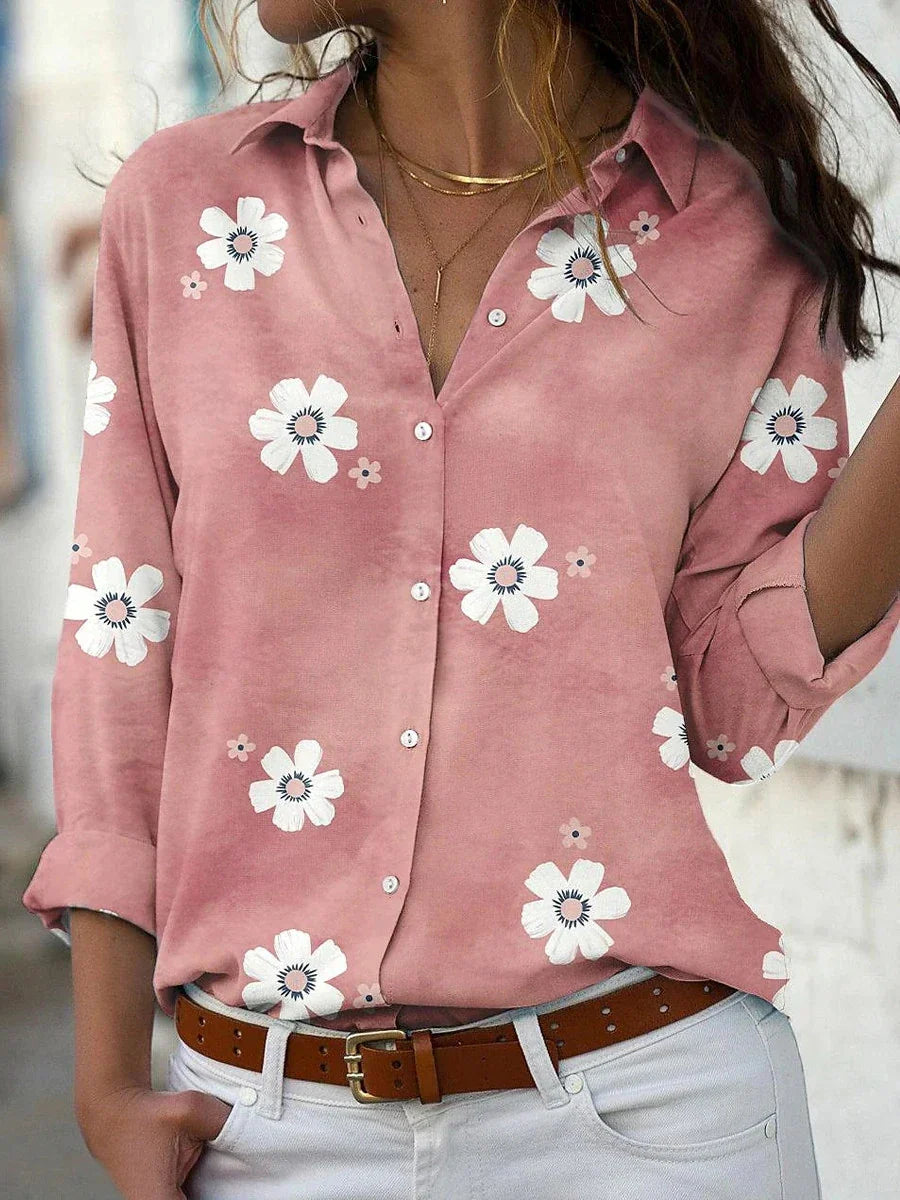 Olivia | Charming Floral Long Sleeve Blouse 0