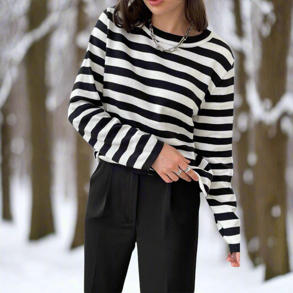Olivia | Classic Striped Casual Women's Top 10