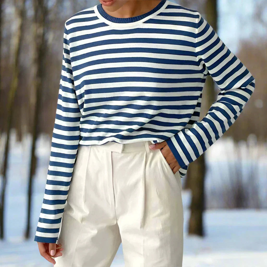 Olivia | Classic Striped Casual Women's Top 3