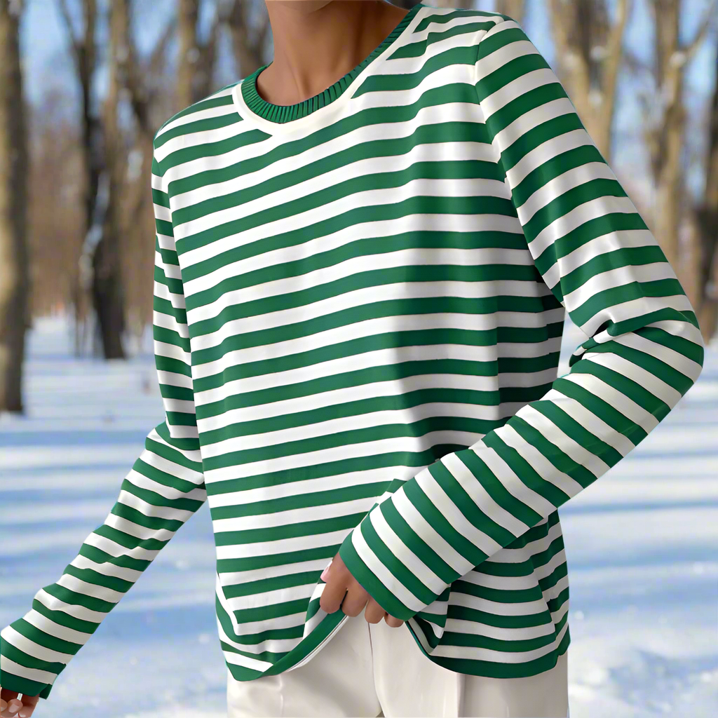 Olivia | Classic Striped Casual Women's Top 6