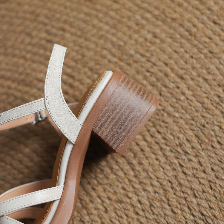Olivia | Elegant Brown Leather Sandals for Women 5
