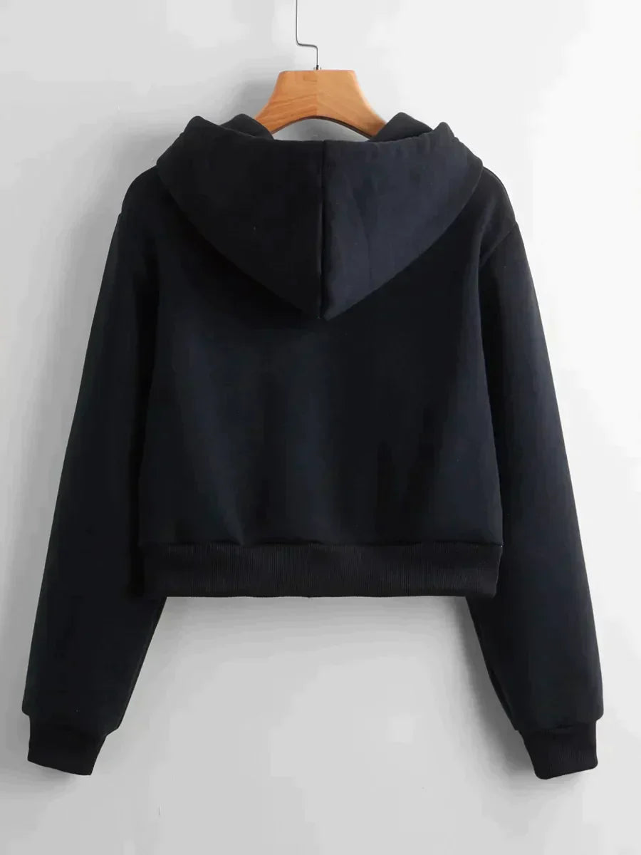 Olivia | Trendy Black Crop Top for Women 4