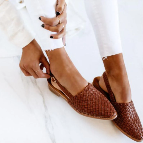 Riley Collection | Ballet Flats for Women with Woven Texture & Comfortable Fit 0