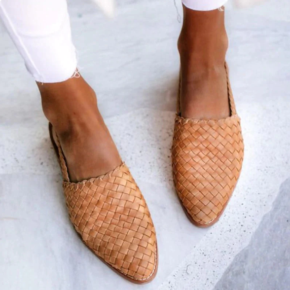Riley Collection | Ballet Flats for Women with Woven Texture & Comfortable Fit 1