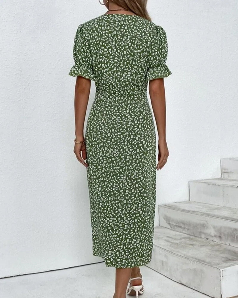 Rosa Collection | Women's Dress with Floral Print & Flattering Wrap Design 2