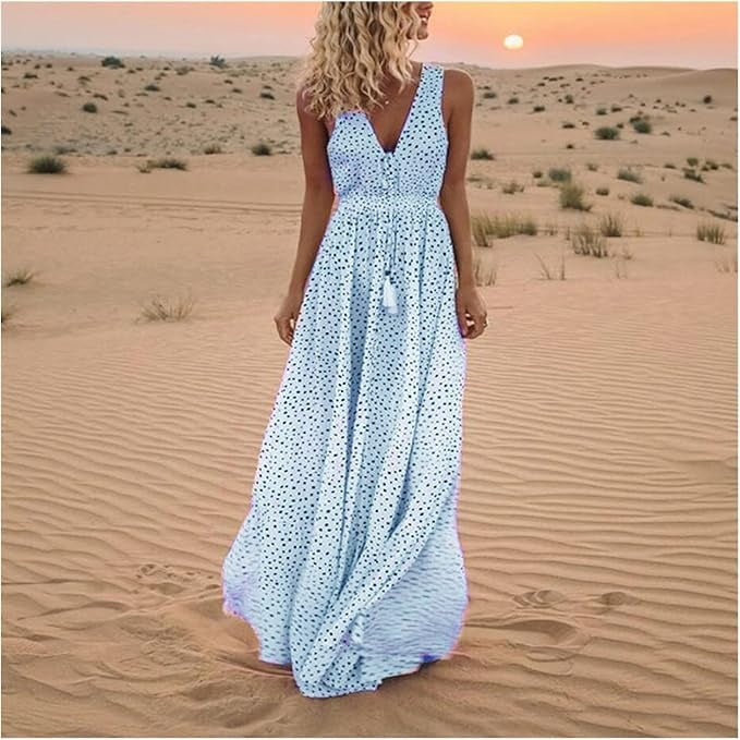 Samantha | Floral Bohemian Maxi Dress for Women 2