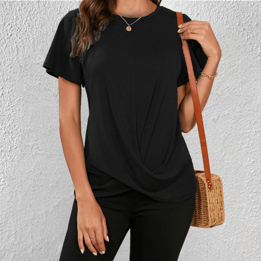 Samantha | Stylish Black Crop Top T-Shirt for Women 2