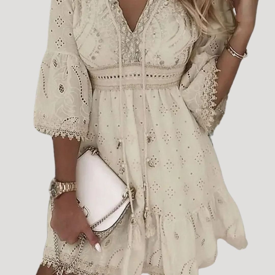 Sophia | Breezy Embroidered Boho Summer Dress 4
