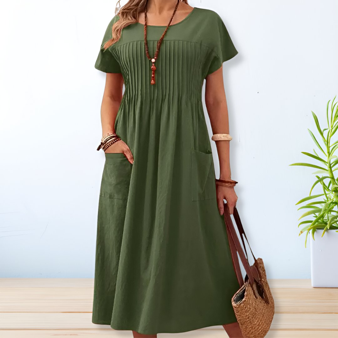 Sophia | Breezy Midi Summer Dress for Women with Pockets 1
