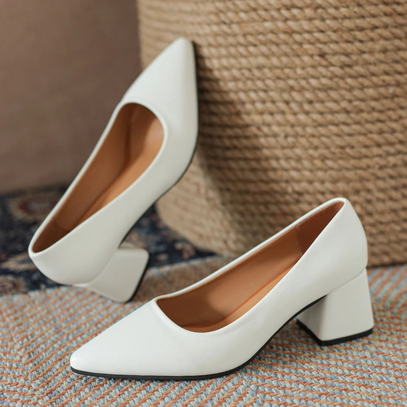 Sophia | Chic Closed-Toe Black Heels for Women 0