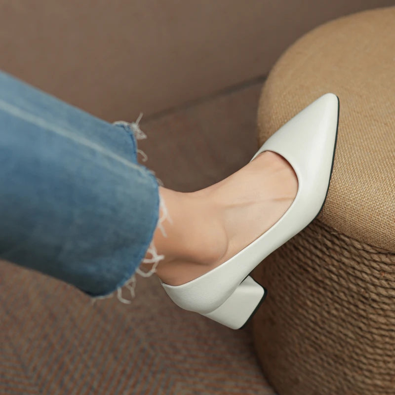 Sophia | Chic Closed-Toe Black Heels for Women 3