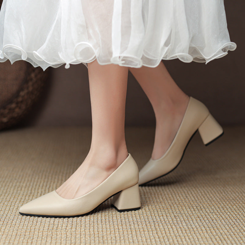 Sophia | Chic Closed-Toe Black Heels for Women 7