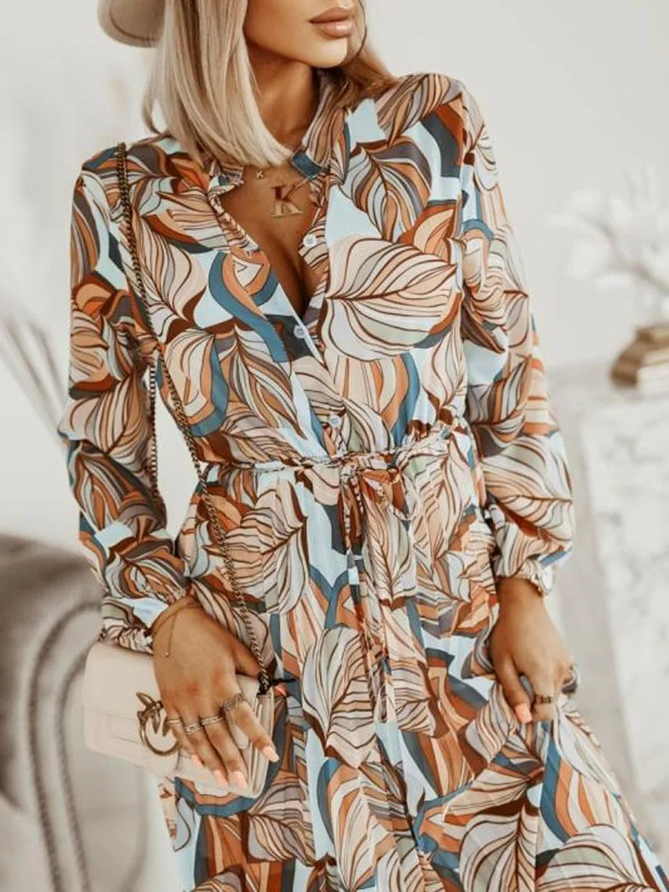 Sophia | Chic Flowy Long Sleeve Maxi Dress for Women 8