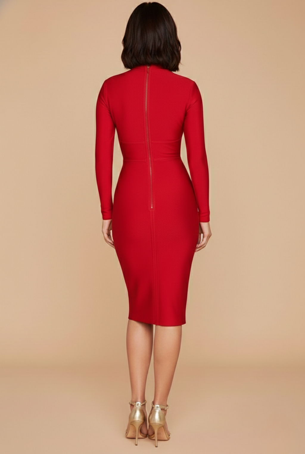 Sophia | Elegant Bodycon Midi Dress for Wedding Guests 1