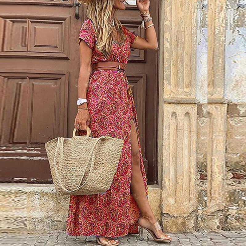 Sophia | Vibrant Floral Summer Maxi Dress 4