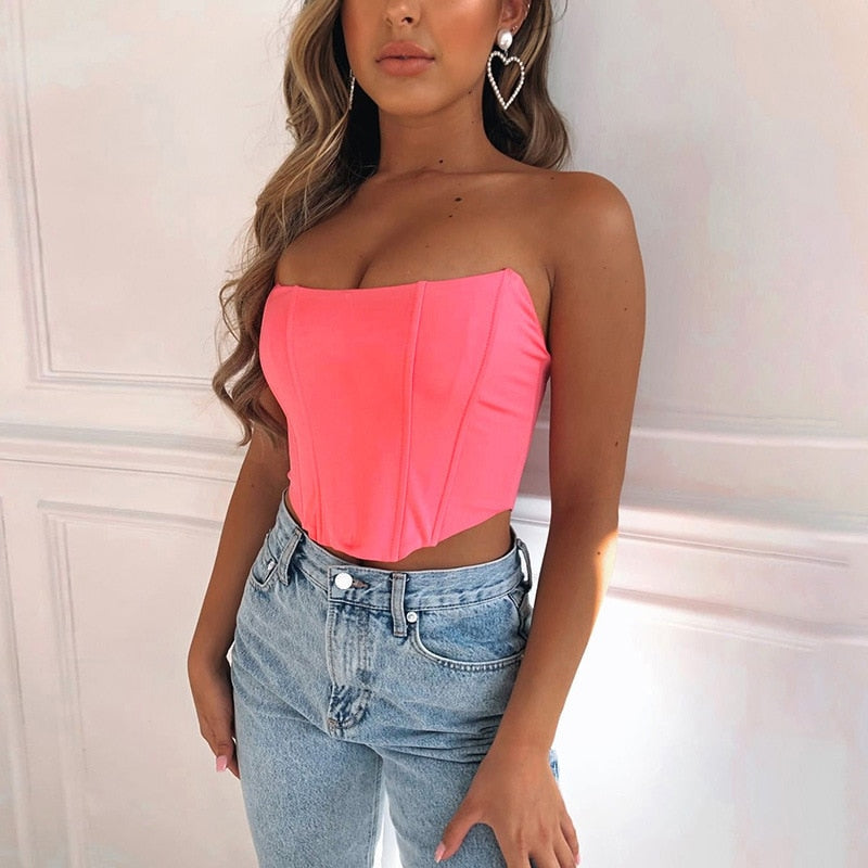 Sophie | Chic Strapless Fitted Womens Top for Going Out 3