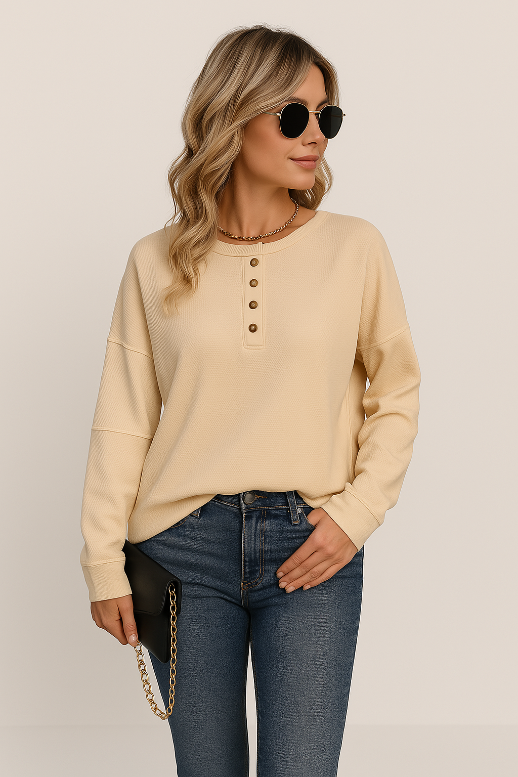 Sophie | Cozy Relaxed Long Sleeve Women's Top 0