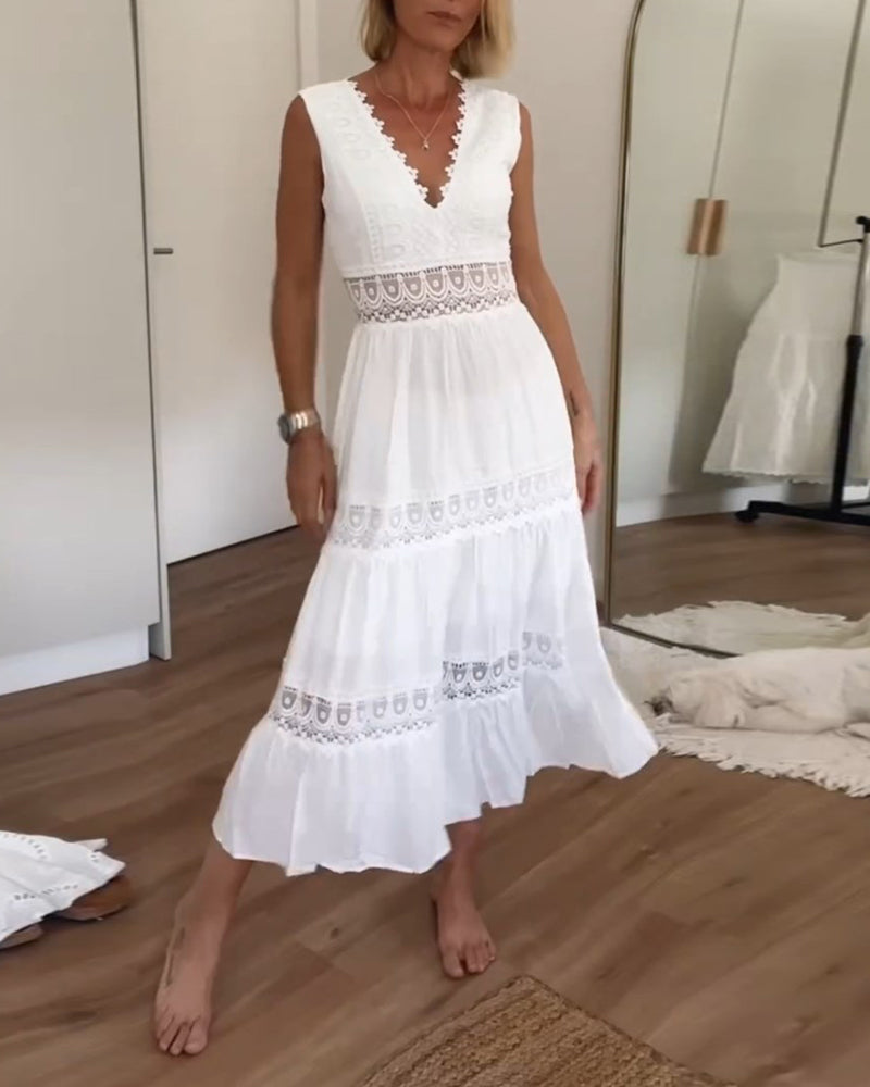 Sophie | Elegant Boho Sleeveless Summer Dress 1