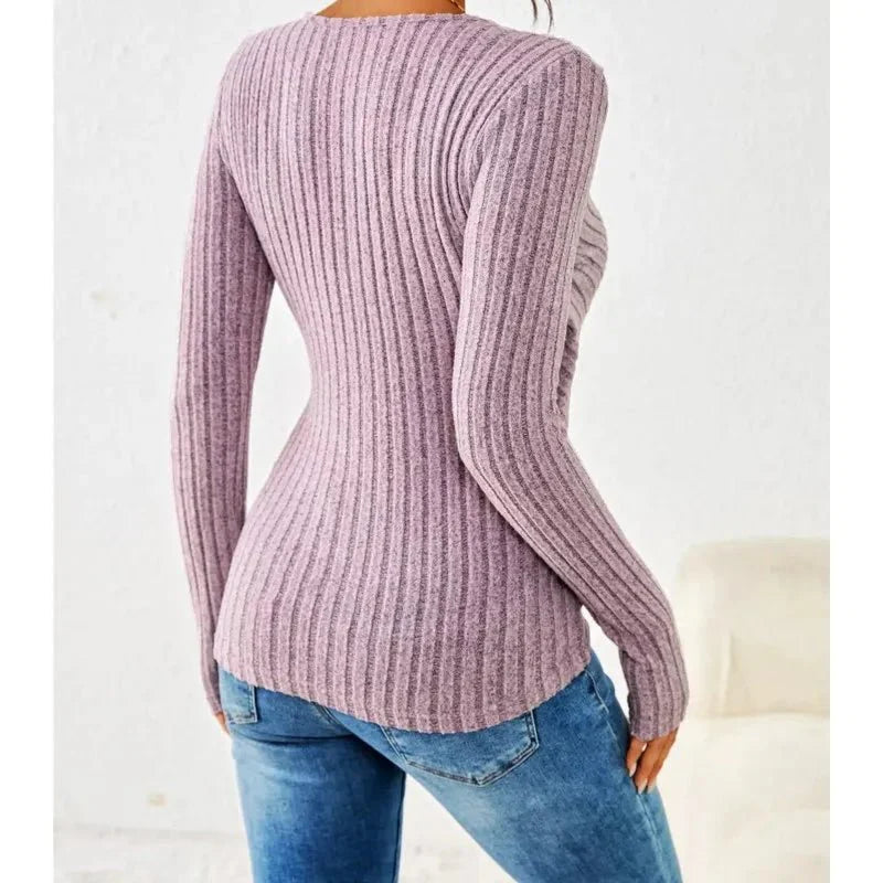 Sophie | Elegant Fitted Long Sleeve Women's Top 5