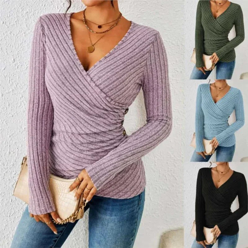 Sophie | Elegant Fitted Long Sleeve Women's Top 7