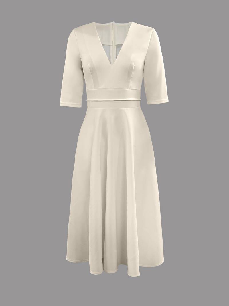 Sophie | Elegant Flared Midi Dress for Women 4