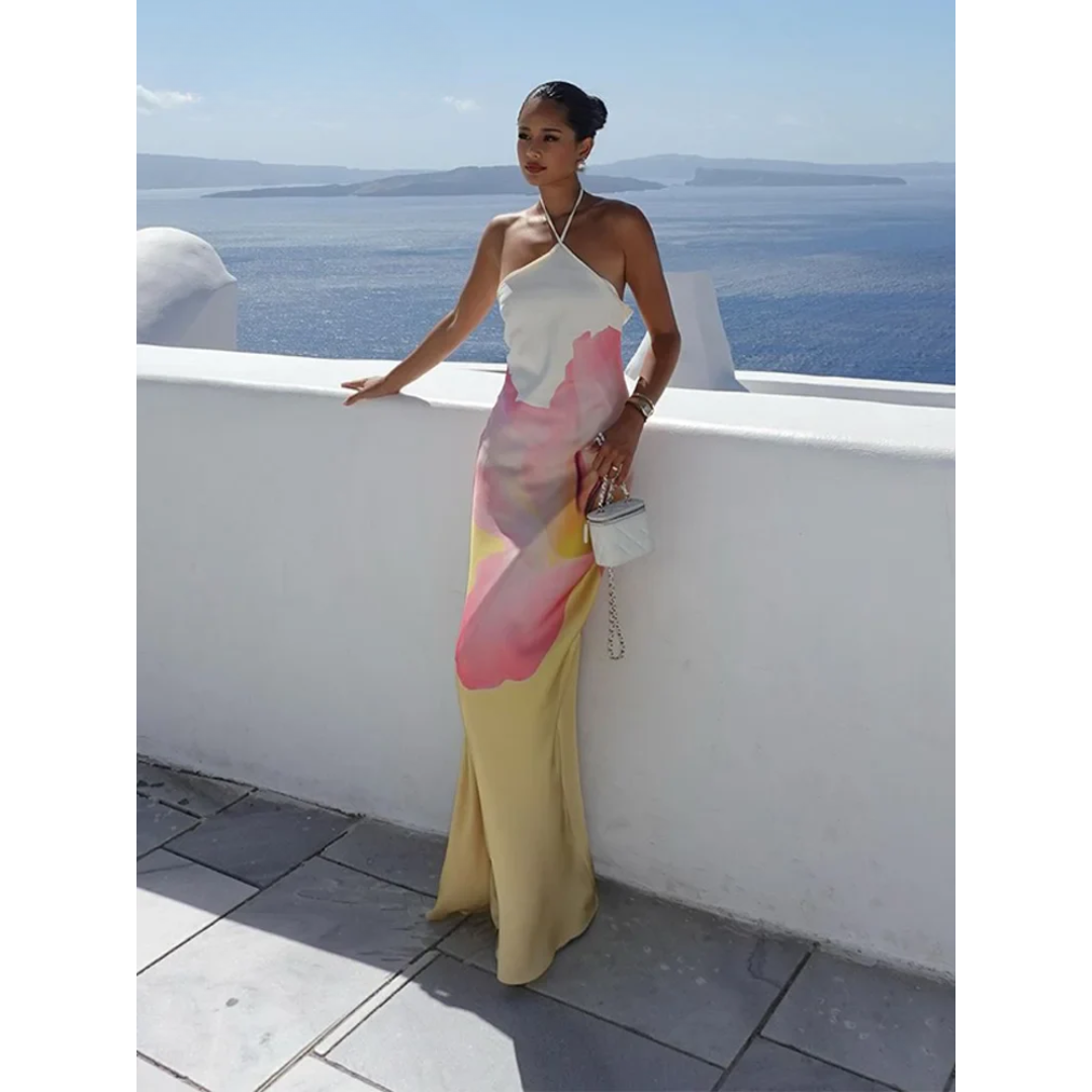 Sophie | Elegant Floral One-Shoulder Summer Dress 6