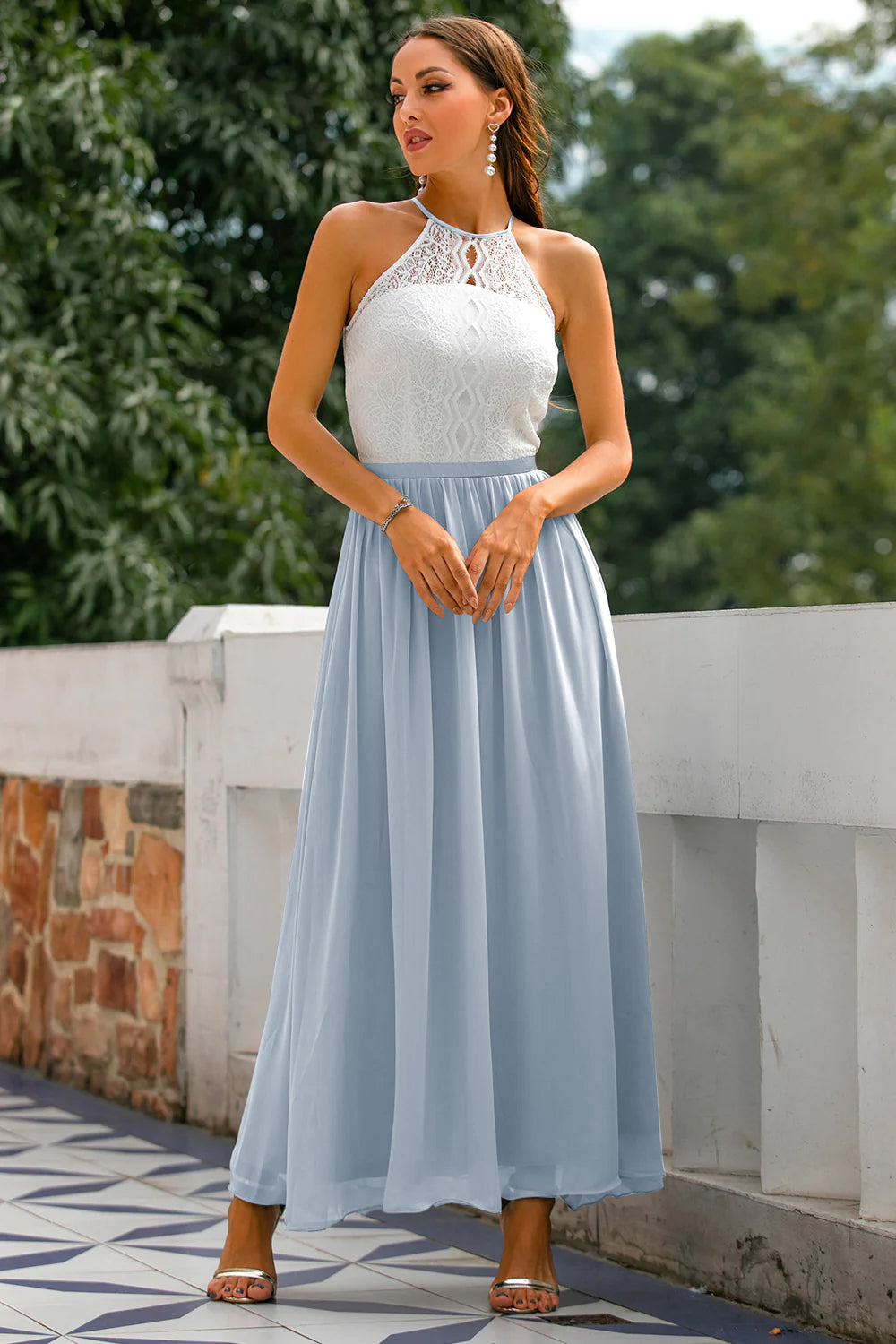 Sophie | Elegant Halter Maxi Dress for Women's Cocktail and Formal Events 13