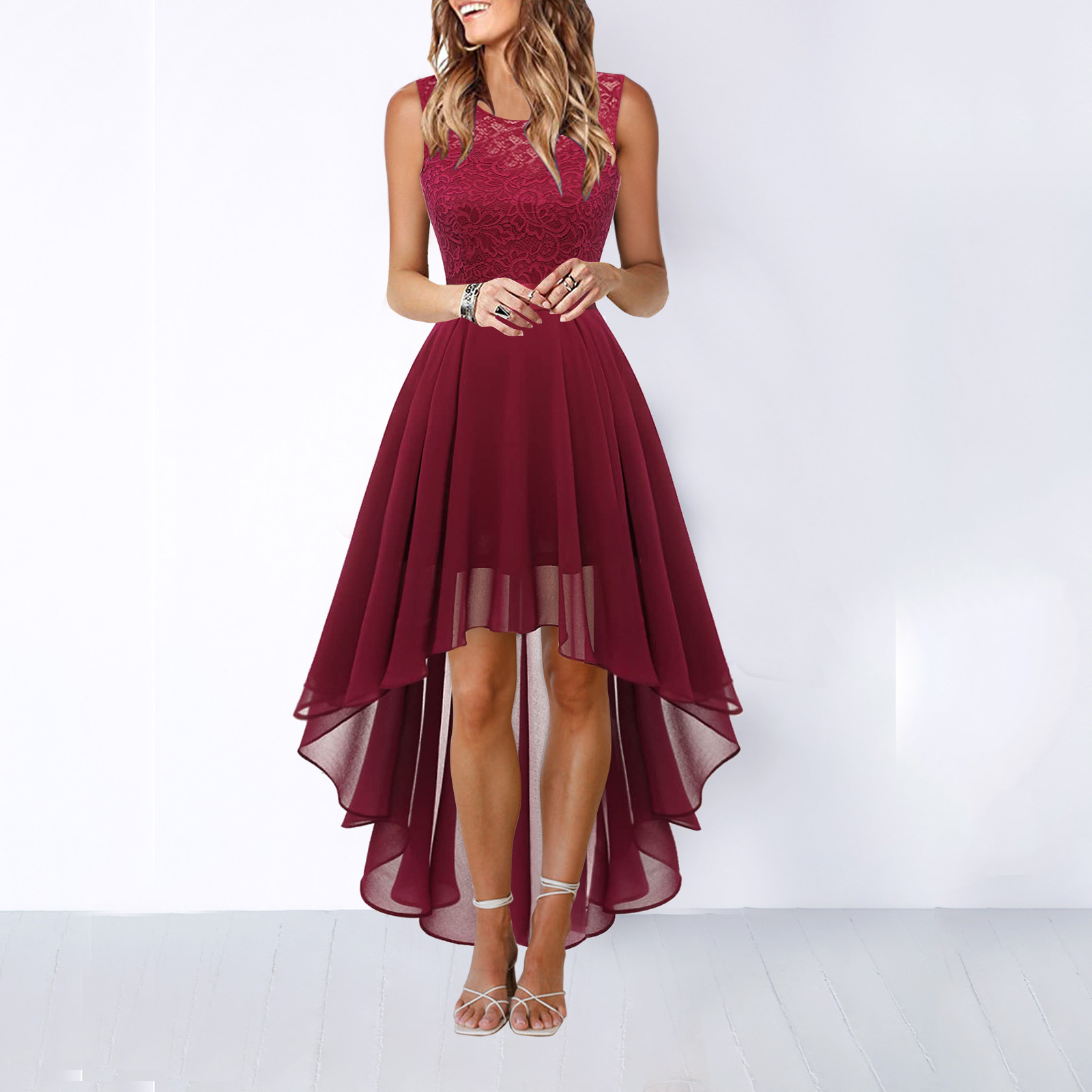Sophie | Elegant High Low Plus Size Dress for Wedding Guests 3