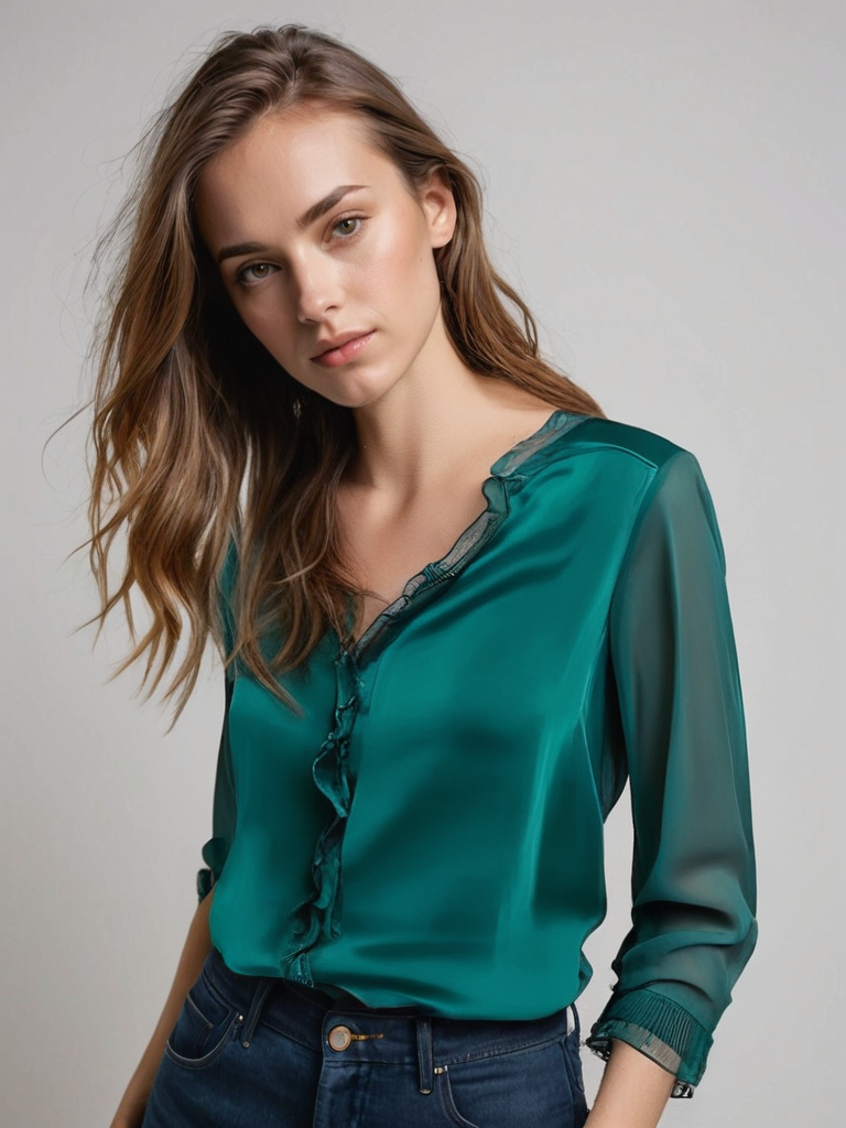 Sophie | Elegant Lightweight White Long Sleeve Blouse 6