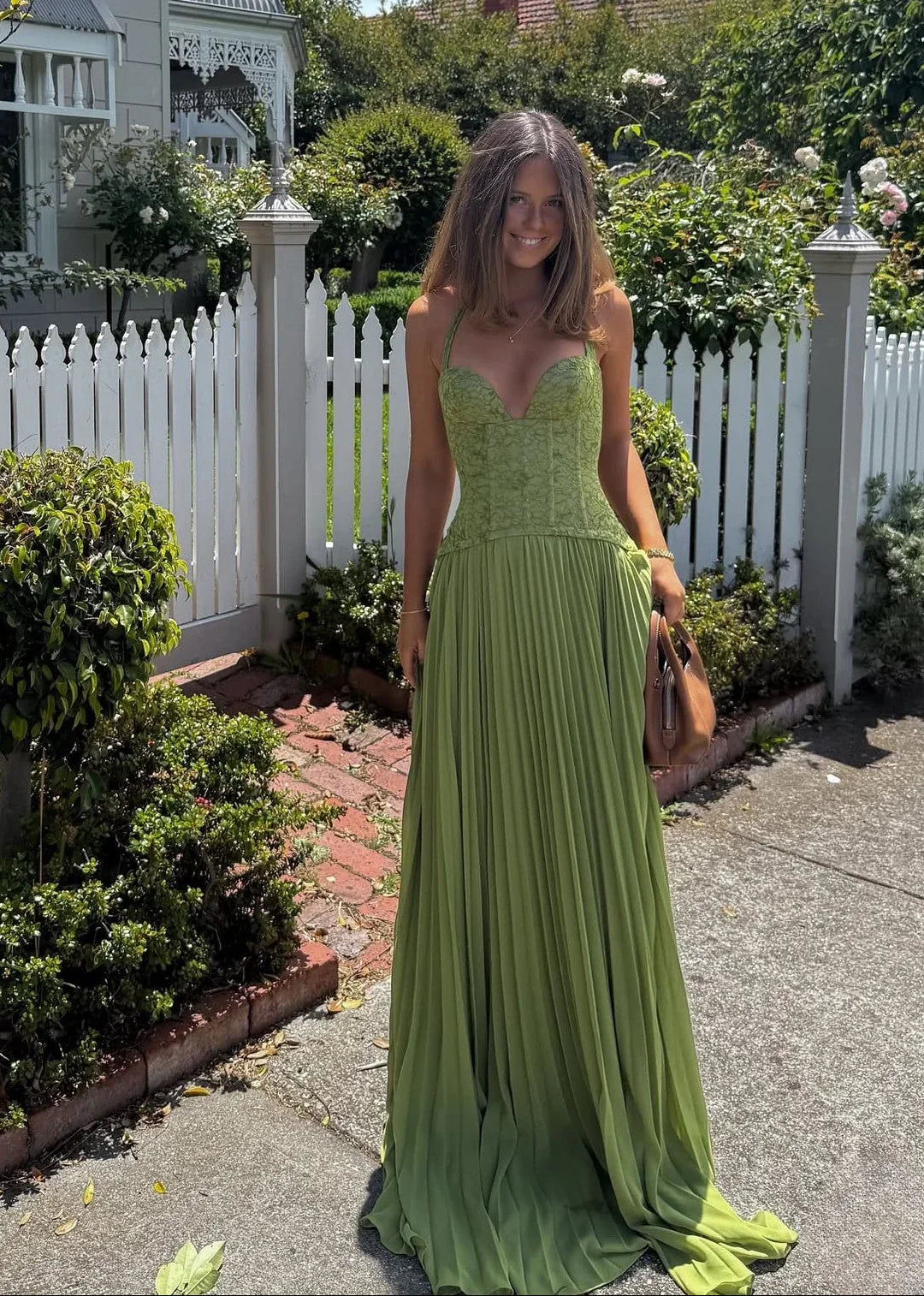 Sophie | Elegant Pleated Maxi Summer Wedding Guest Dress 1