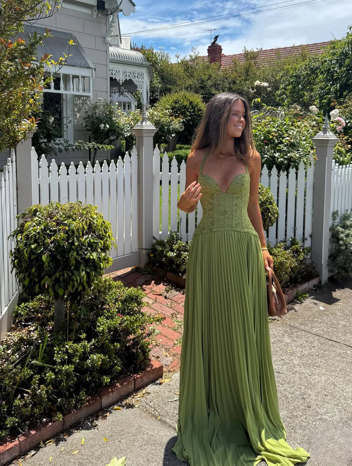 Sophie | Elegant Pleated Maxi Summer Wedding Guest Dress 2