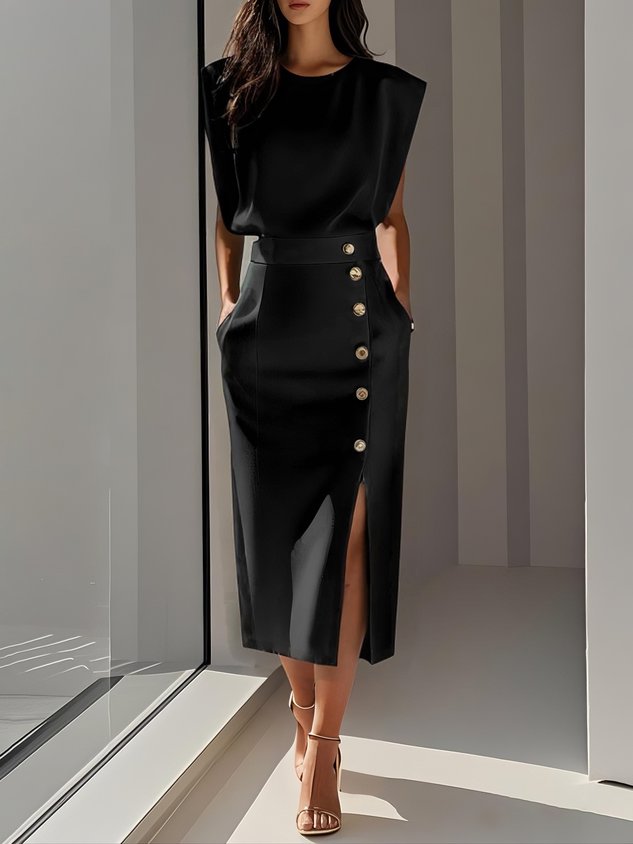 Sophie | Elegant Plus Size Midi Dress for Women 1