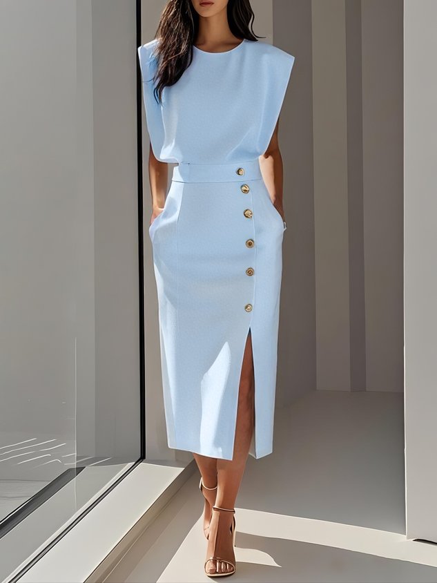 Sophie | Elegant Plus Size Midi Dress for Women 2