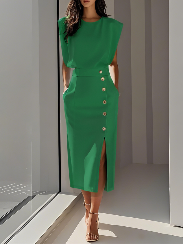 Sophie | Elegant Plus Size Midi Dress for Women 3