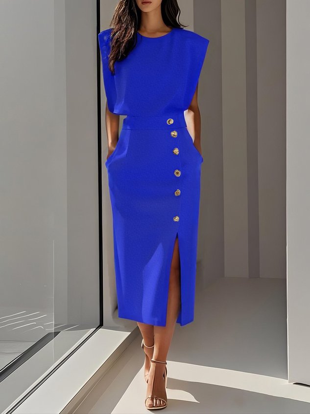 Sophie | Elegant Plus Size Midi Dress for Women 5