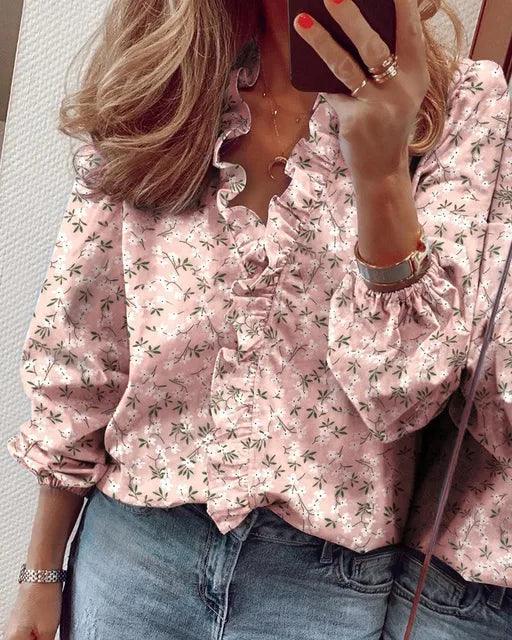 Sophie | Elegant Ruffle White Blouse for Summer 1