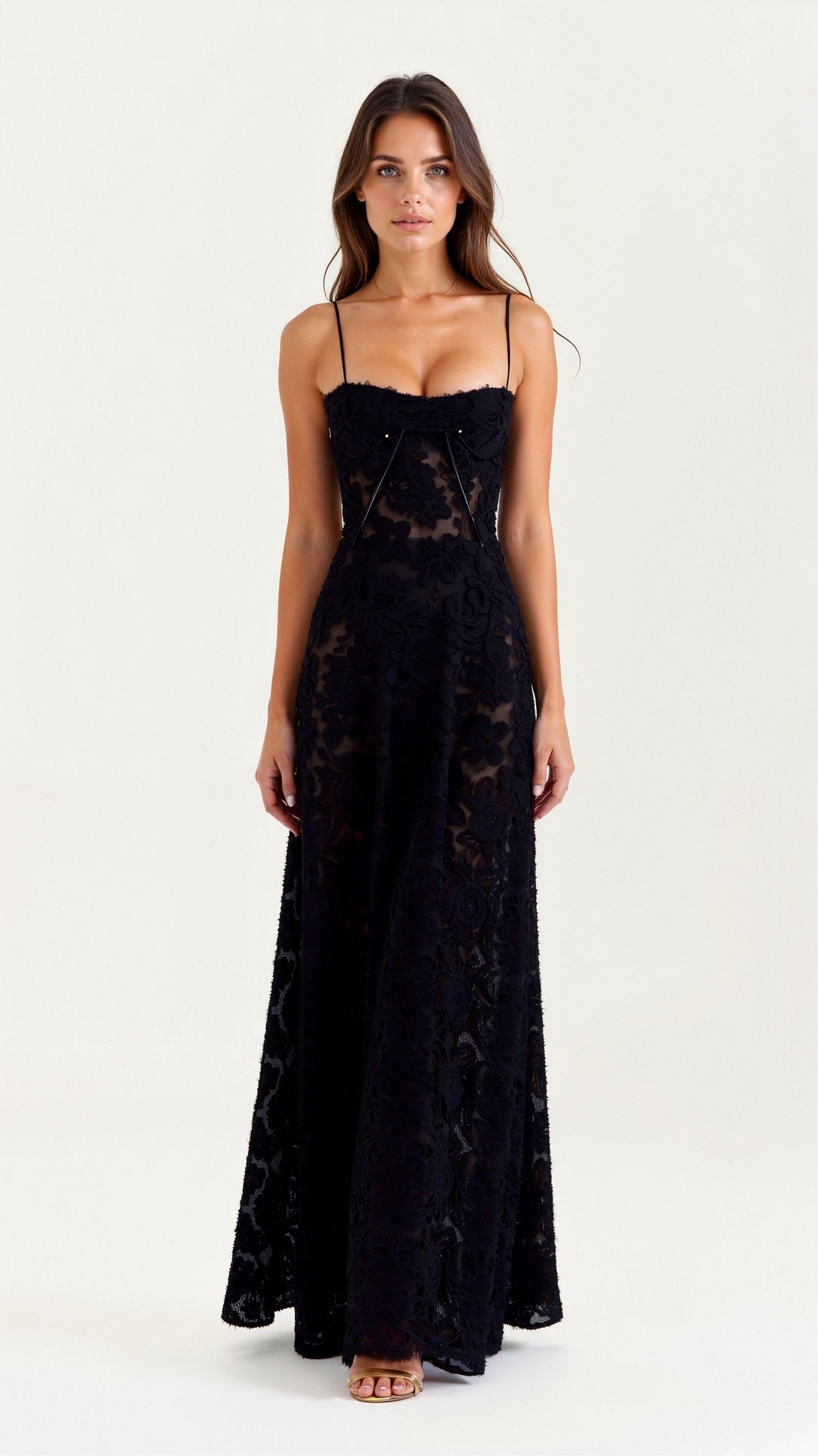 Sophie | Elegant Structured Long Sleeve Maxi Dress for Women 0