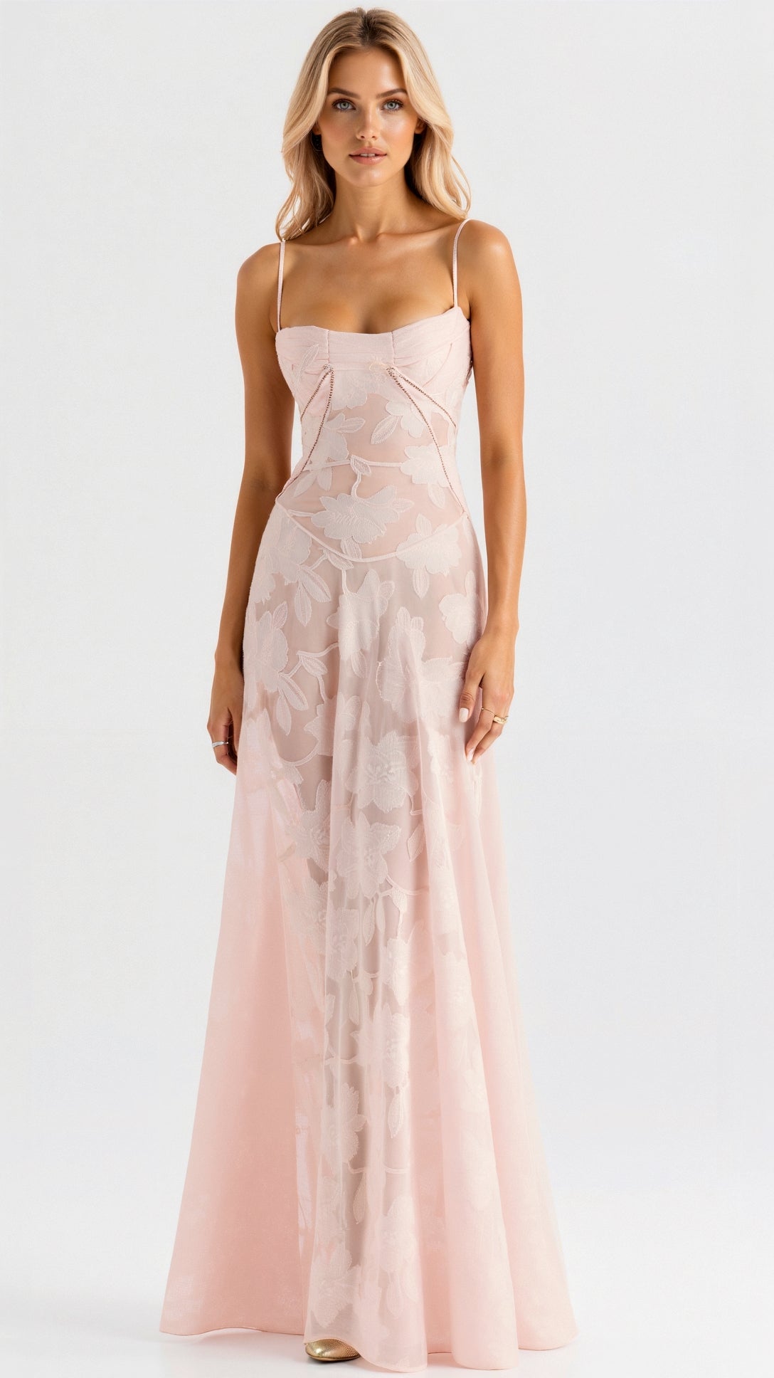 Sophie | Elegant Structured Long Sleeve Maxi Dress for Women 1
