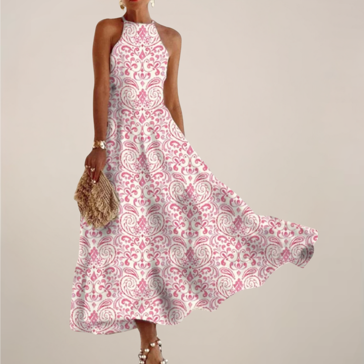 Sophie | Elegant Vibrant A-Line Maxi Dress for Women 0