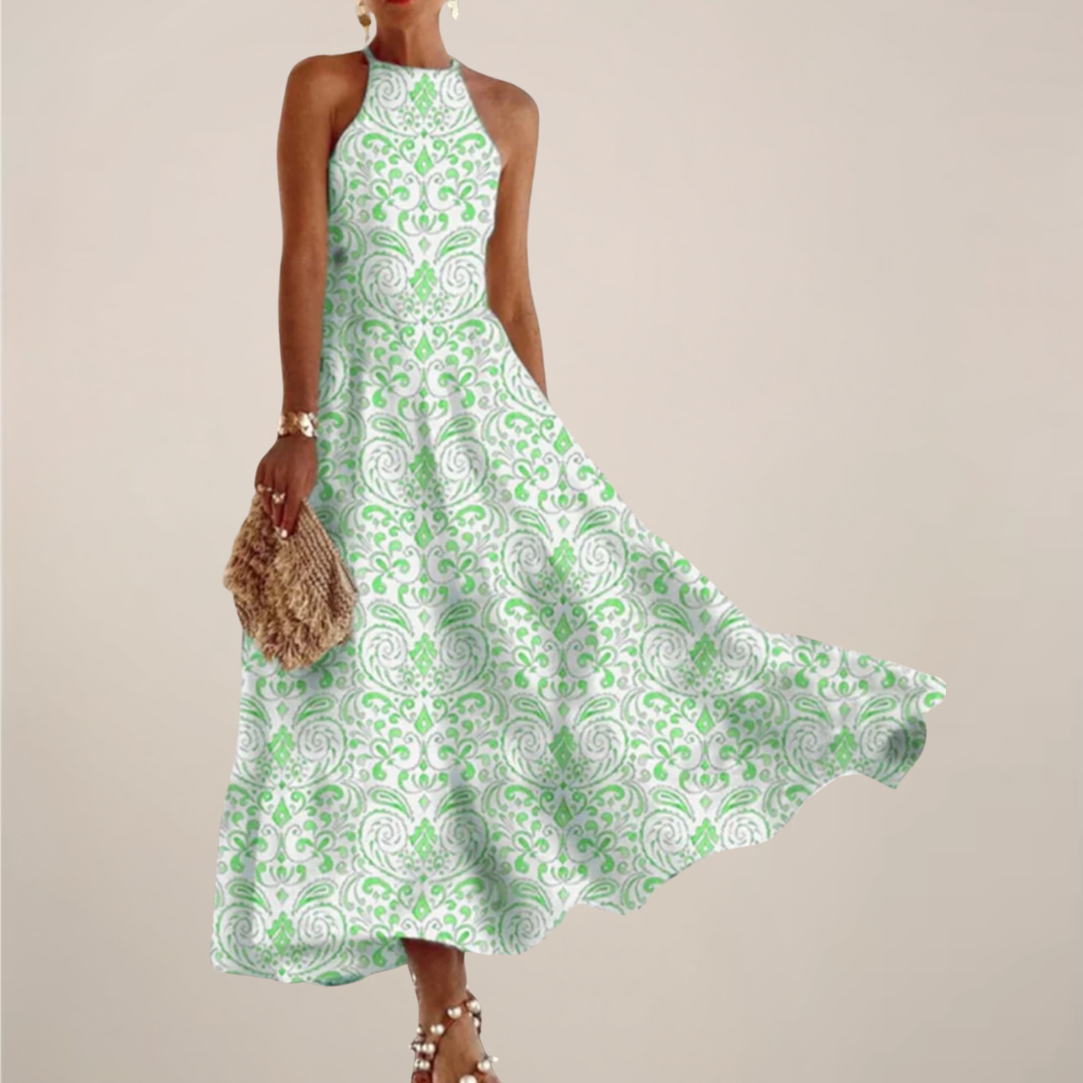 Sophie | Elegant Vibrant A-Line Maxi Dress for Women 2