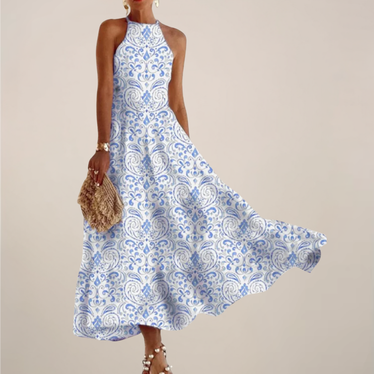 Sophie | Elegant Vibrant A-Line Maxi Dress for Women 3