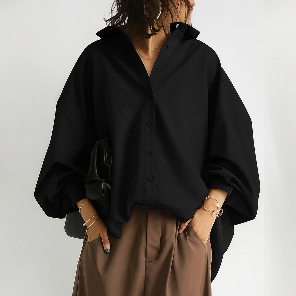 Sophie | Elegant White Oversized Women's Blouse 2