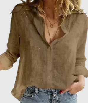 Sophie | Elegant White V Neck Blouse for Women 3