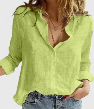 Sophie | Elegant White V Neck Blouse for Women 6