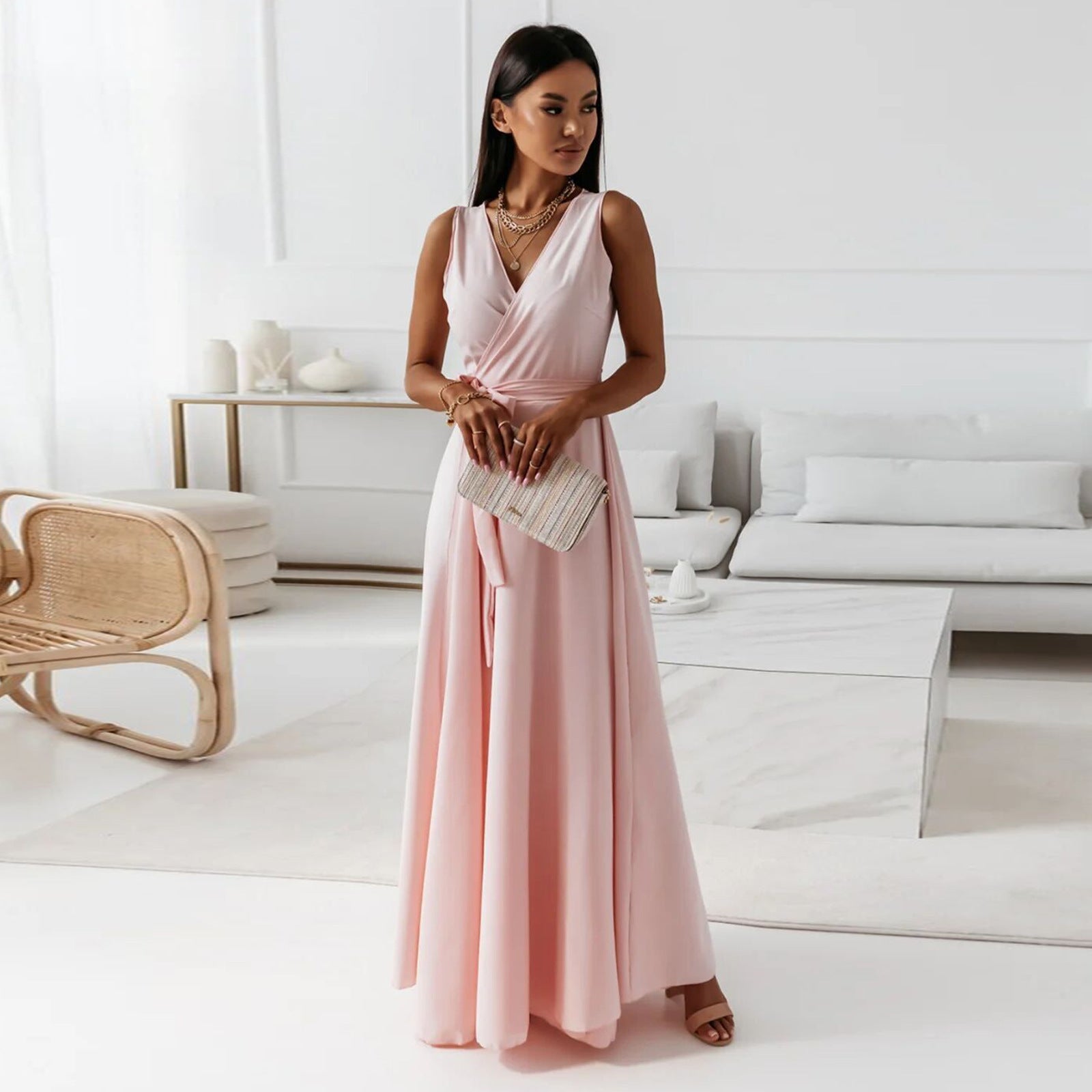 Sophie | Elegant Wrap Maxi Dress for Women’s Formal Events 0